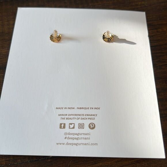 Deepa Gurnani x Anthropologie Samudra Beaded Nautilus Shell Earrings - Picture 8 of 8